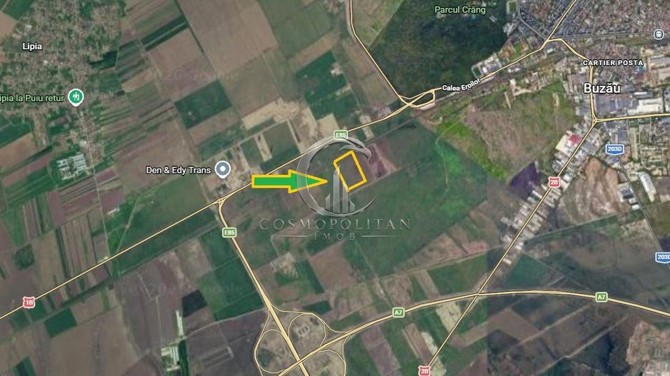 Teren intravilan ~ Buzau – iesirea spre Ploiesti ~ in apropiere de A7 - Poză 1