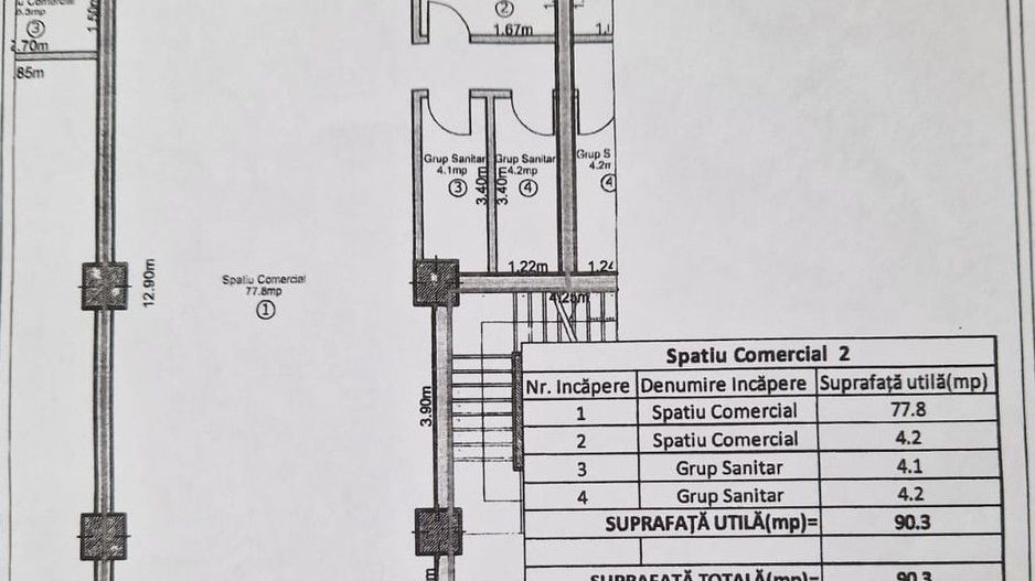 Spatiu Compercial cu vad zona Doamna Stanca-Sibiu - Schiță 6