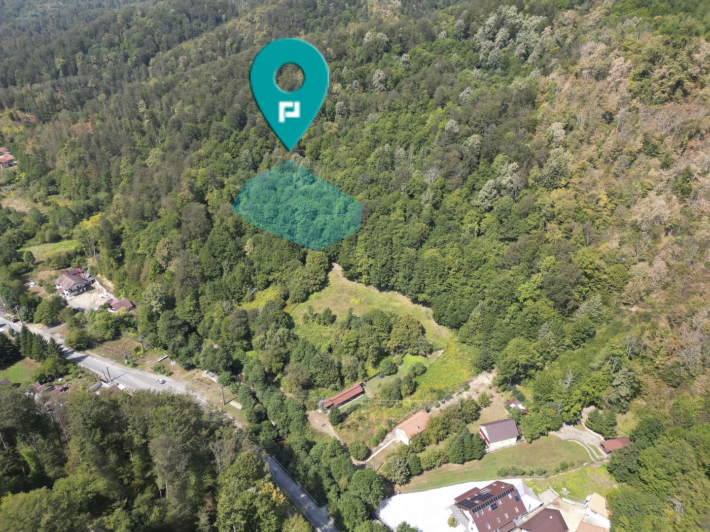 Teren intravilan de 1500 mp pe deal în Moneasa - Poză 1