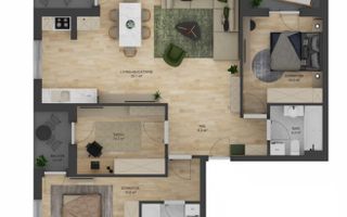 APARTAMENT DE VÂNZARE ȘELIMBĂR 4 CAMERE - Poză 4