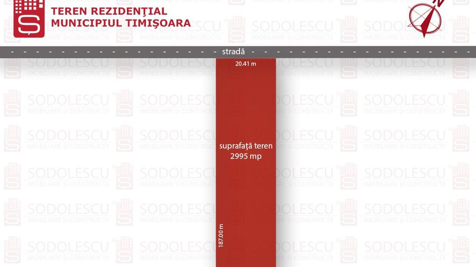 Teren 2995mp Timisoara / Strada Legumiculturii - Poză 3