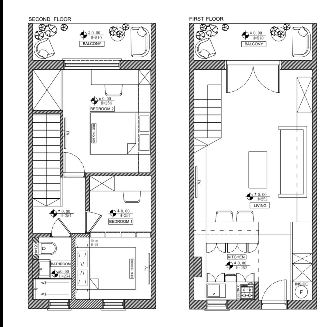 *GalDan-Apartments* - DUPLEX - 2 Dormitoare -  Sala Palatului - Schiță 19