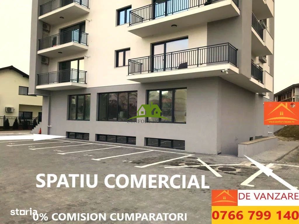 Spatiu comercial nou amenajat 2 intrari/2bai/2centrale/PVC tripan - Poză 7