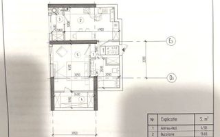 Vânzare, apartament, 1 camera + living, strada Nicolae Dimo, Durlești - Poză 2