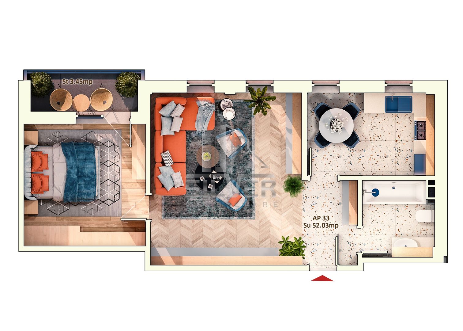 Apartament cu 2 camere decomandate, zona Piata Marasti! - Poză 5