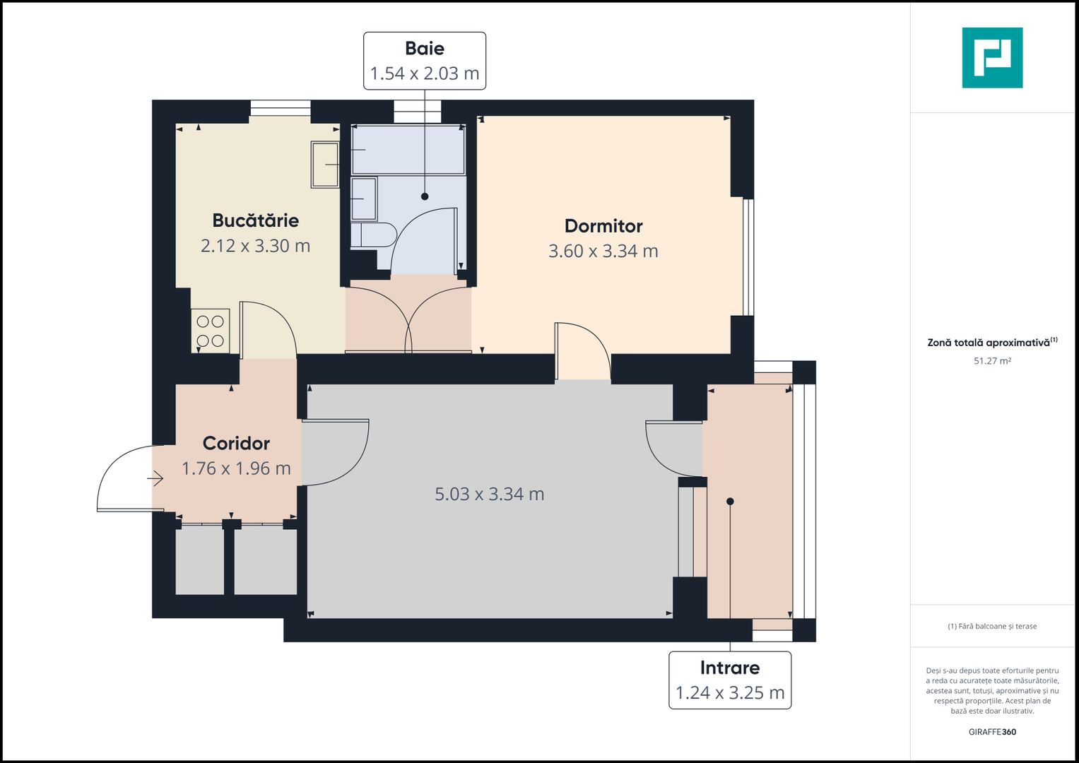 Apartament cu 2 camere renovat modern în Grădiște - Poză 8