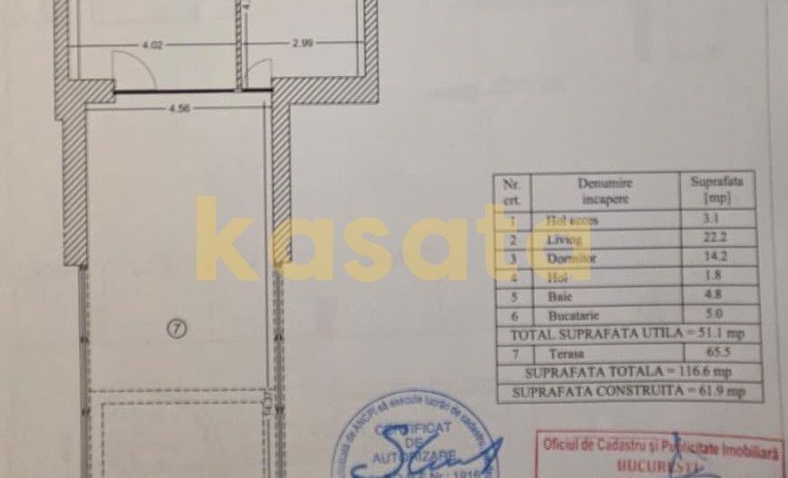 2 Camere | Curte | Parcare Subterana Inclusa | One Cotroceni - Schiță 20