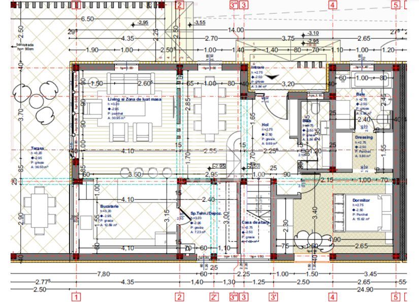 0% comision | Casă cu arhitectură contemporană | Feleacu - Schiță 4