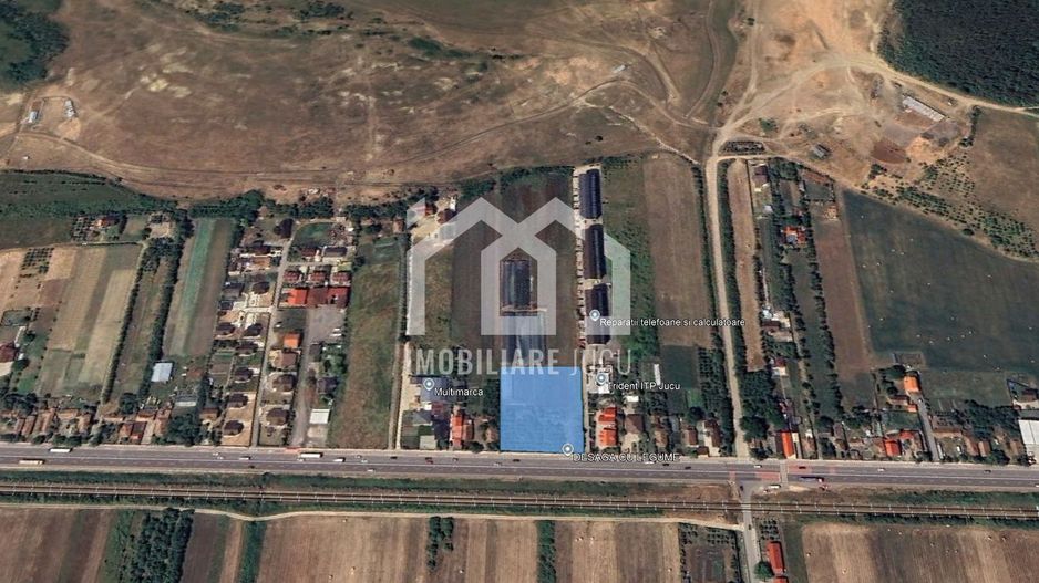 Teren de închiriat DN1 4.233 mp – UTR Et – Jucu de Mijloc 60m front - Poză 1