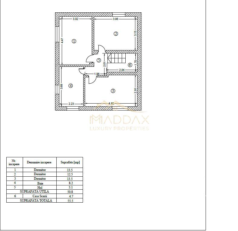 Vila moderna 4 camere // 114 // teren 440mp / Tunari/ Localitatea Dimieni - Schiță 15