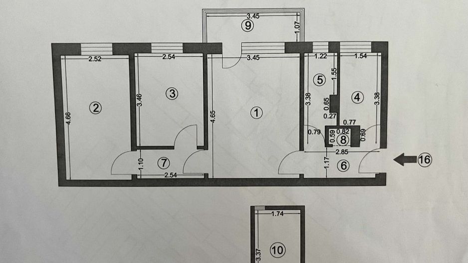 Apartament cu 3 camere de vanzare zona Tomis Nord - Poză 5