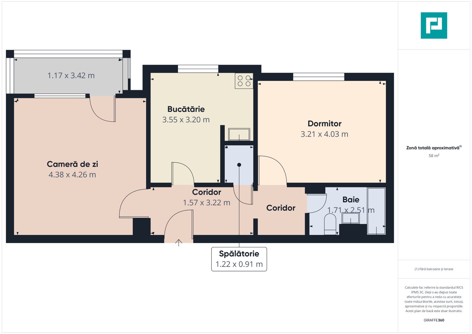 Apartament decomandat  2 camere  – Zona Timocului - Poză 22