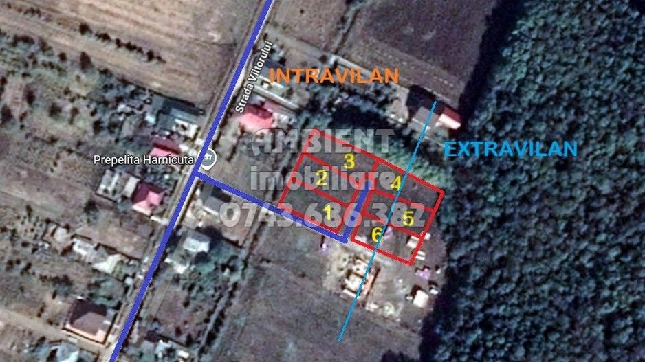 LOTURI de teren INTRAVILAN,  intre 600 - 700 mp, VASLUI, zona Gura Bustei; - Poză 5