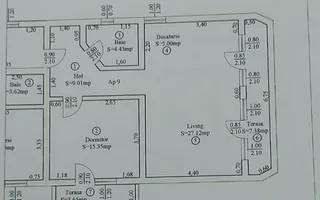 Apartament 2 camere, 61 mp, Turnisor Sibiu - Schiță 11