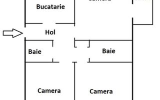 Apartament 3 camere decomandate, 65 mp, 3 balcoane, zona Titulescu - Poză 10