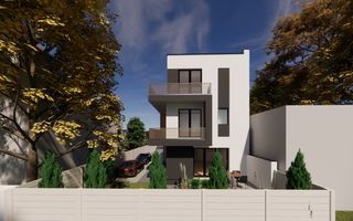 Vând vila în duplex 4 camere, 3 dormitoare, 4 bai, 2 locuri parcare - Poză 8