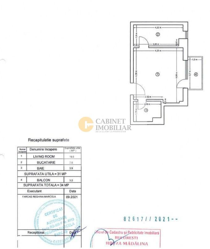 Apartament 1 camera - 34mp - etaj intermediar - Calea Calarasi - Poză 7