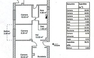 Apartament 4 camere/79mp/Calea Floresti. - Poză 2