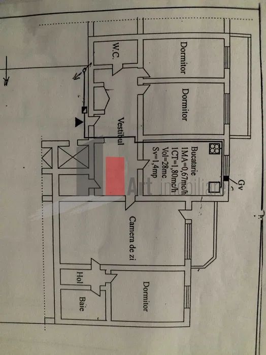 Vânzare apartament semidecomandat 4 camere cu centrală Șos. Berceni - Poză 1