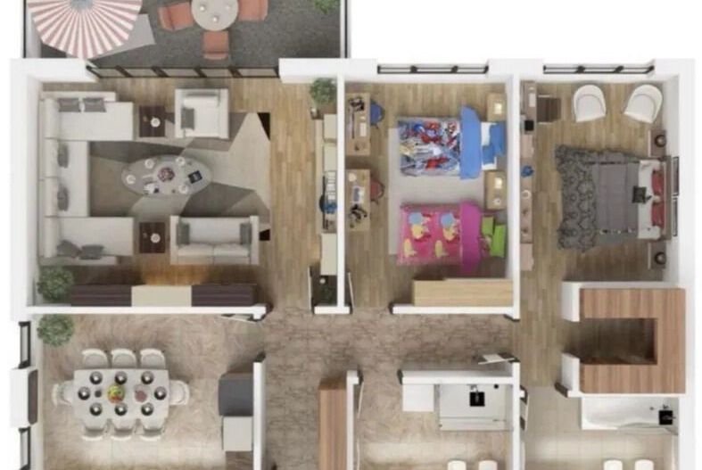 Vând apartament 3 camere 3 minute de Coresi complex ISARAN - Poză 34