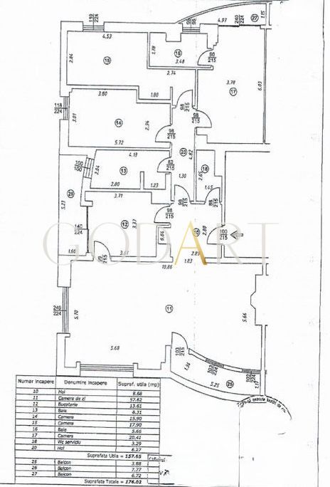 APARTAMENT DE PRESTIGIU | 4 CAMERE | PRIMAVERII - Schiță 22