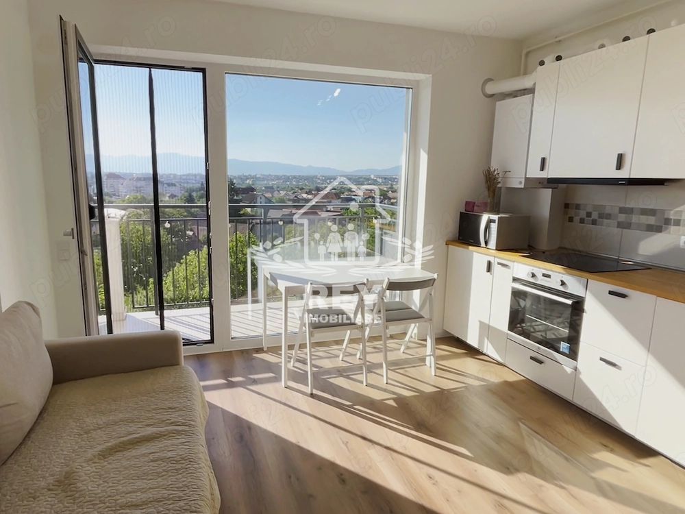 Prima închiriere   Apartament 2 camere + balcon 10 mp. cu vedere panoramică - Poză 3