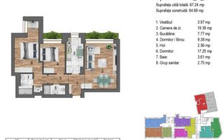 3 camere I Timpuri Noi I Direct Dezvoltator - Poză 10