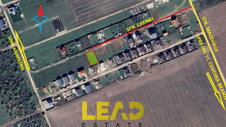 Teren intravilan 513 mp cu Autorizatie de Construire, Sanpetru, str. Catinei - Poză 1