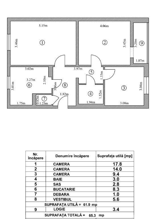 Apartament 3 camere de vanzare - Poză 8