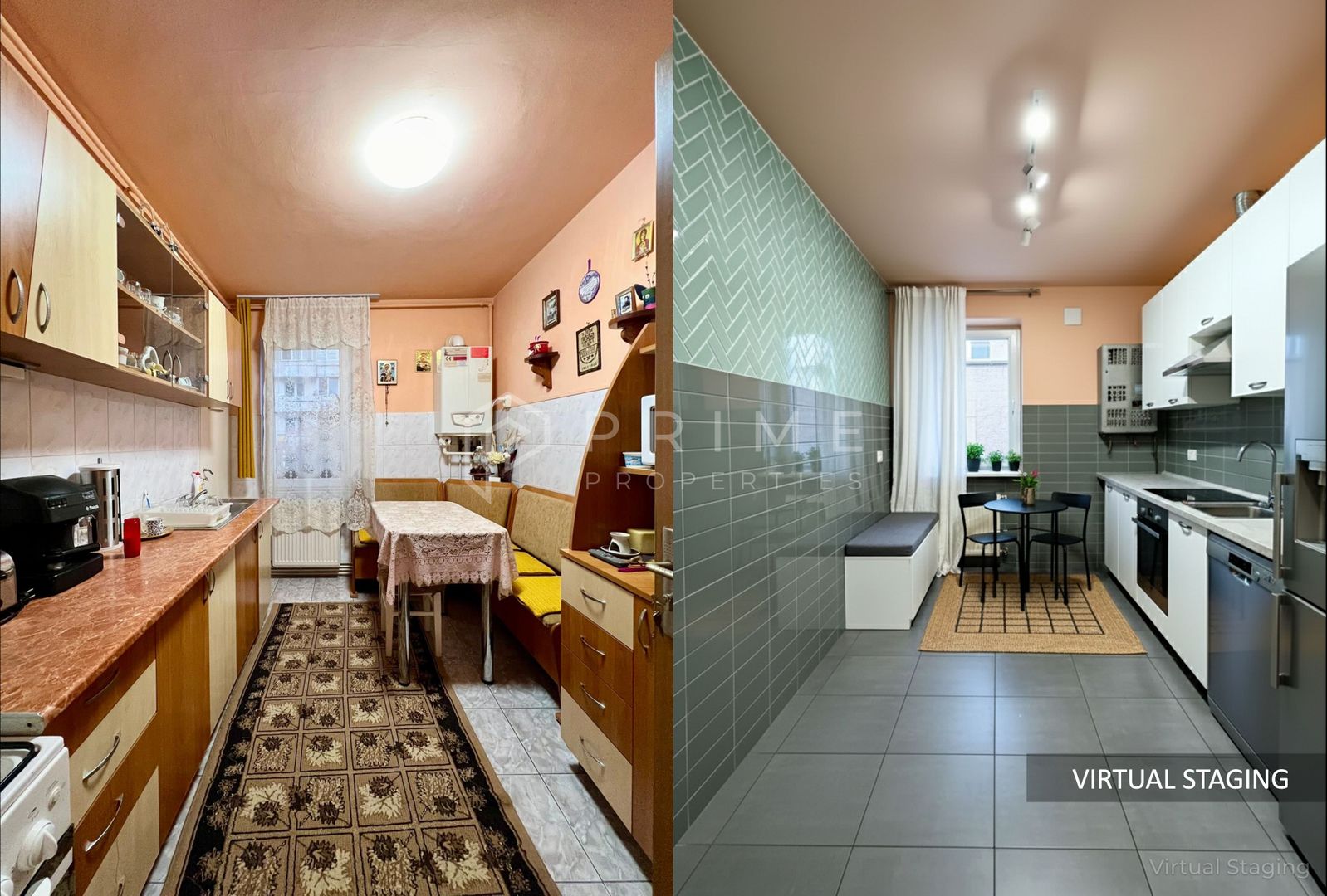 Apartament 3 camere, etaj 1/4, strada Banat, Tudor - Poză 3