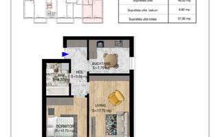 AP. 2CAM. DECOMANDAT IN BLOC P+4 /SCOALA BRAUNER, METROU TECLU! - Poză 1