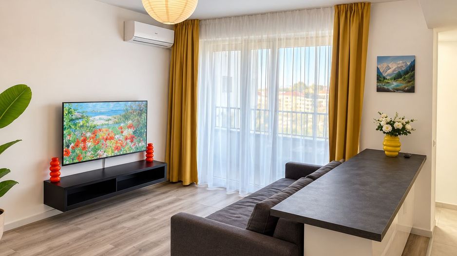 City of Mara | 3 Camere | Etaj 7 | Încălzire în pardoseală | Mobilat - Poză 2