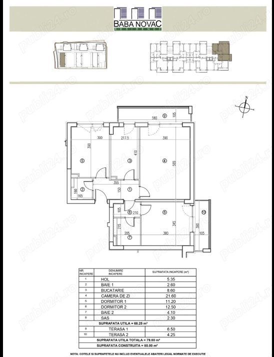 Apartament 3 cam decomandat Baba Novac Residence,loc parcare subteran - Poză 4