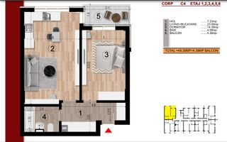 studio -2cam la aprox. 15min metrou Leonida sau Berceni - Poză 3