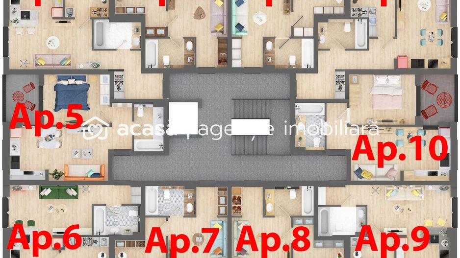 Apartament nou cu un dormitor la ARED CITY cartier RED9 IMAR - Poză 6