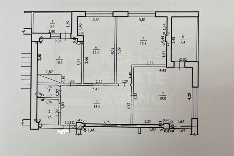 Vânzare, apartament, 3 camere, strada Nicolae Dimo, Râșcani - Poză 13
