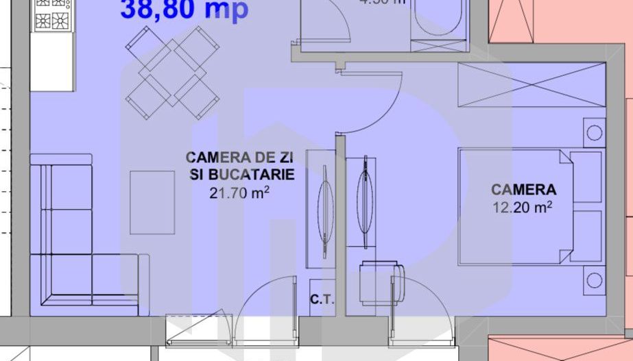 Proiect nou | 2 Camere | Etaj 1 | Doamna stanca | Dezvoltator - Poză 1