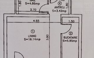 Apartament 1 cameră, Florești – zona Eroilor - Poză 7