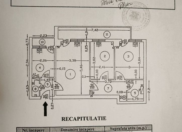 De vanzare apartament 3 camere Veteranilor - Poză 8