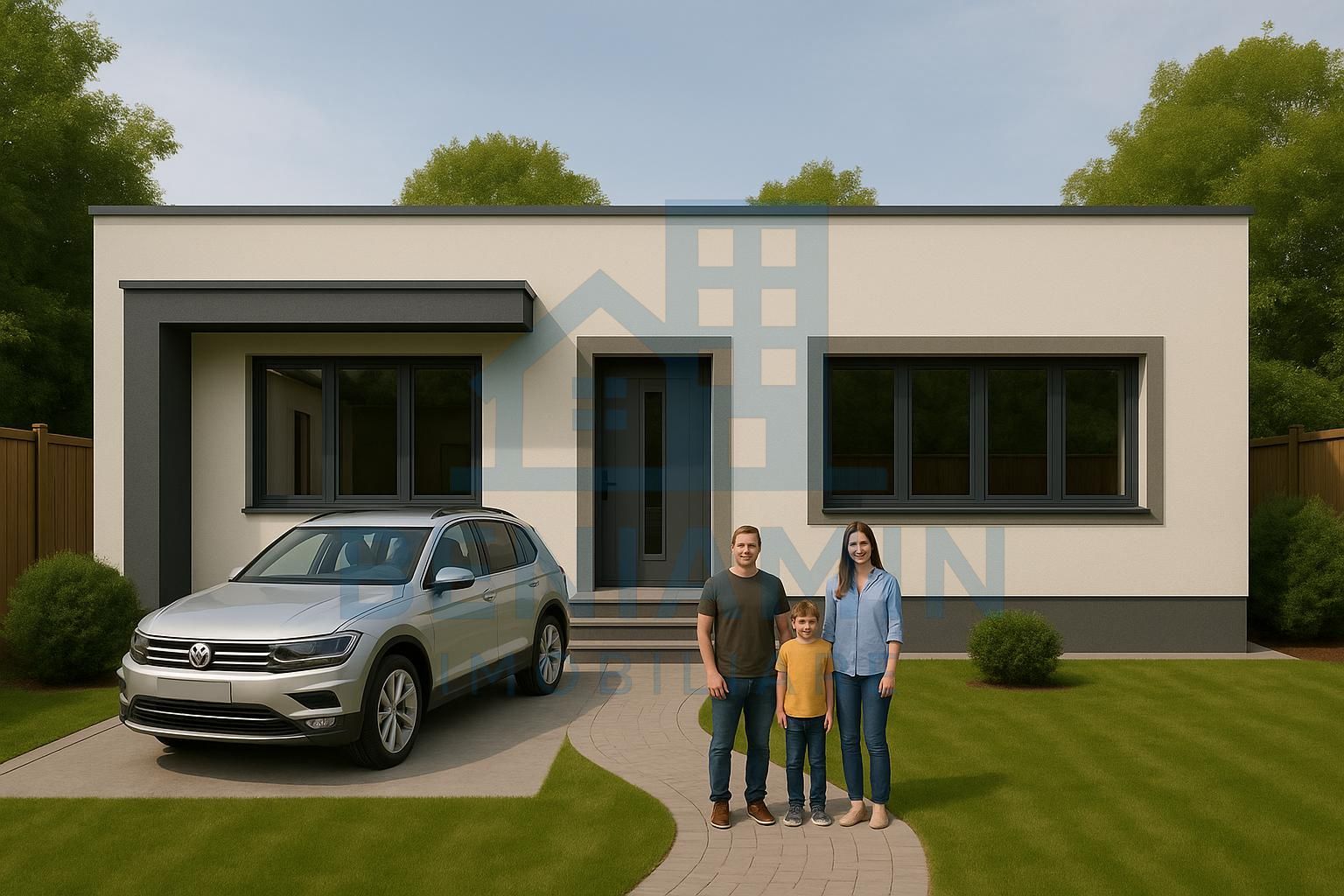 Casa 3 camere doua bai-Gaze-Curent-Apa-La cheie-Finisaje la alegere - Poză 1