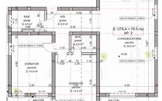 Etaj 1. Model cu 2 bai. Cu 2 locuri de parcare - Poză 11