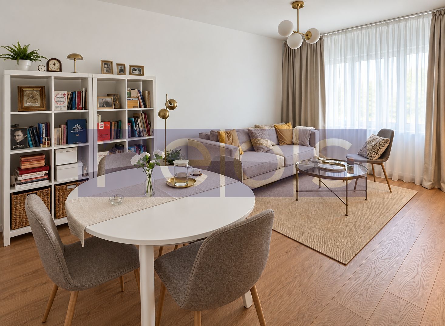 APARTAMENT 2 CAMERE | AVIATIEI | RENOVAT INTEGRAL | 56,17 MP TOTALI - Poză 2