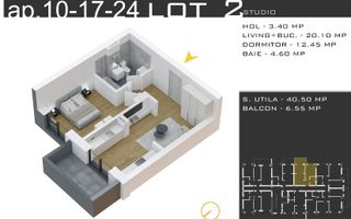 Ofertă: Studio cu Parcare GRATUITĂ în Sector 3 – Theodor Pallady - Schiță 8