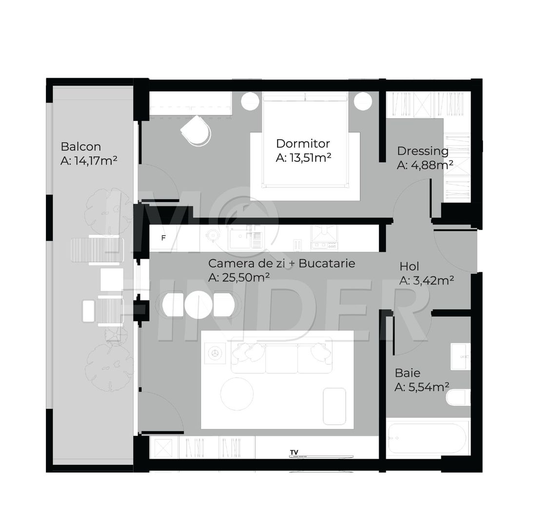 COMISION ZERO- Vanzare apartament 2 camere, zona Soporului/Gheorgheni - Poză 3