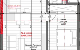 Apartement 2 camere 55mp bloc NOU Marasti | Bulgaria Cluj Napoca - Schiță 7