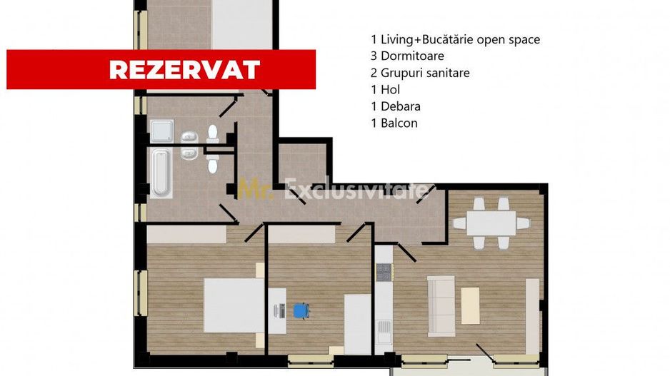 Zorilor Residence, Apartamente Noi 2-3-4 camere - Str. Zorilor - Carei - Poză 15