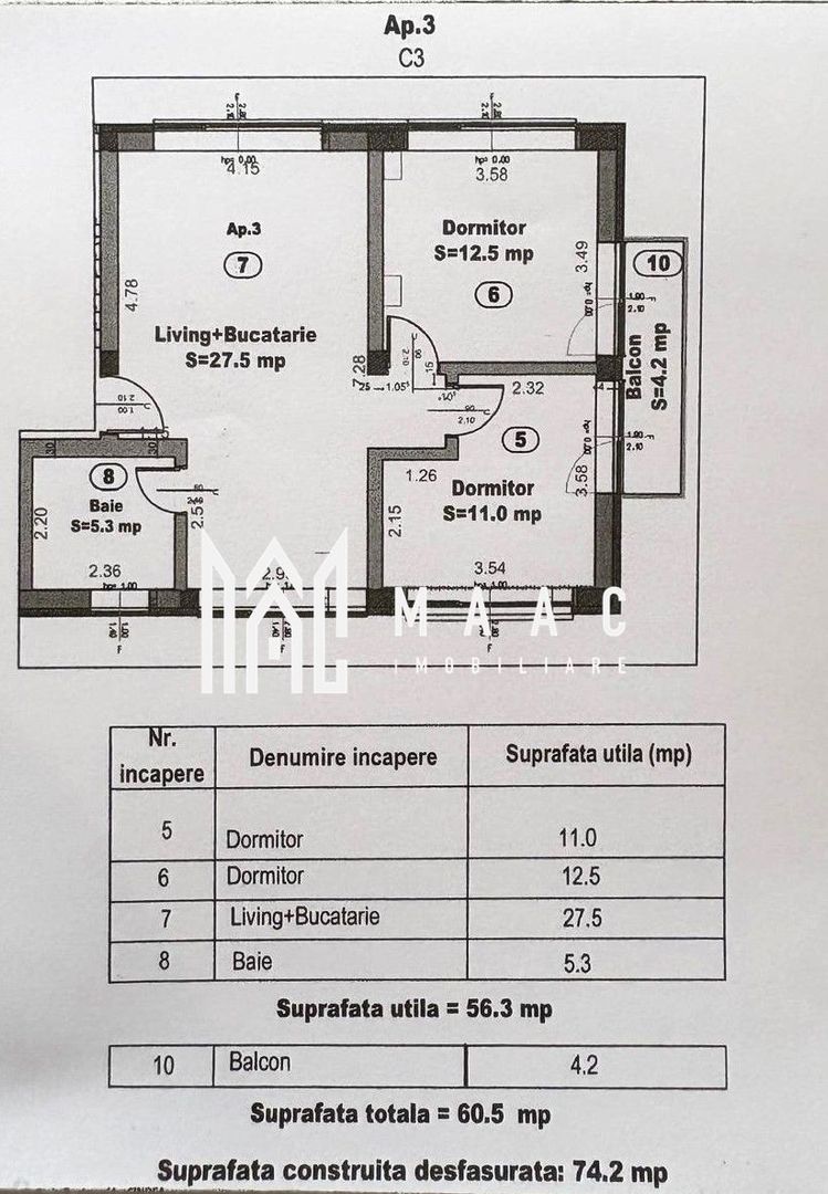 Apartament 3 Camere I Balcon I La cheie I 2 Parcări - Poză 7