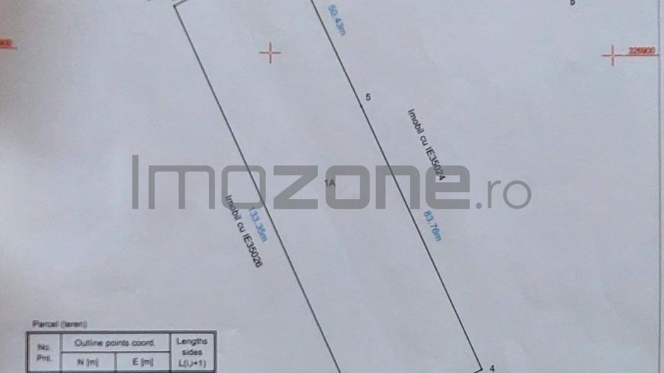 Oportunitate, teren 5000 mp, deschidere 37 ml , utilitati, Urbanism! - Schiță 1