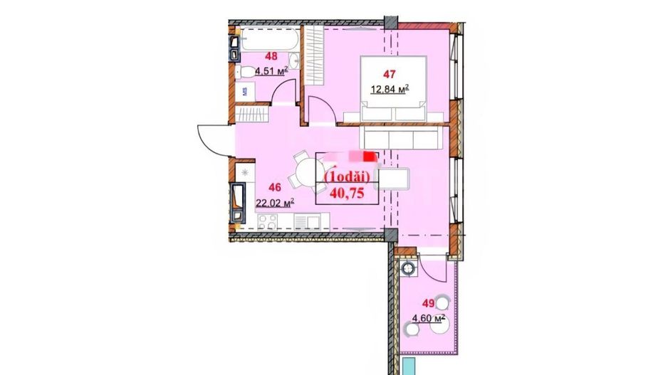 Vânzare, apartament, 1 cameră, strada Grenoble, Botanica. - Poză 4