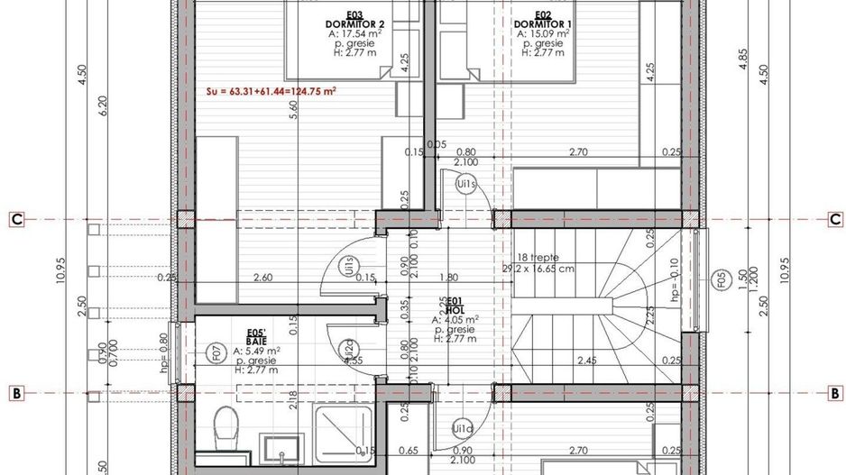 Casă individuală pe strada Sportului, Prejmer – Spațiu și Liniște - Schiță 7